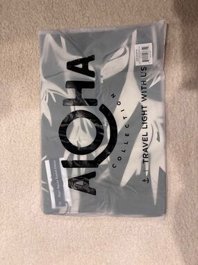ALOHA Collection Reversible Tote Bag - Gray & White